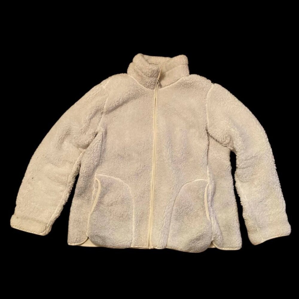 WEATHERPROOF Women’s Ultra Light Packable Reversible Fleece in White – Size XL